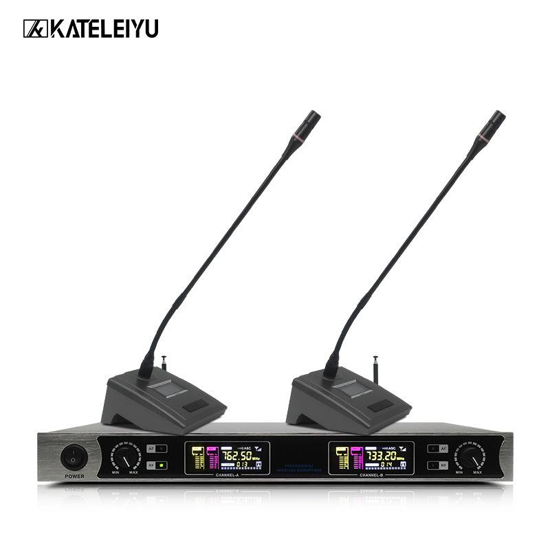 Professional wireless microphone one to two lavalier conference handheld stage performance home audio KTV microphone V210