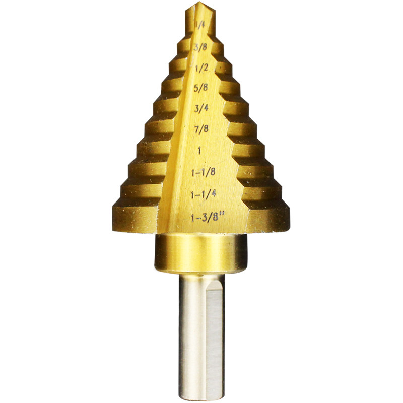 高速钢台阶钻头三角柄钢板铁板阶梯钻扩孔钻头宝塔钻头开孔器公制,淘宝优惠券,粉丝福利购,淘宝优惠卷