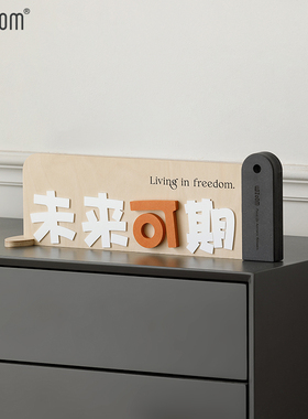 WOZOO未关可期励志摆件家居玄来电视柜桌面装饰品户迁入乔礼物