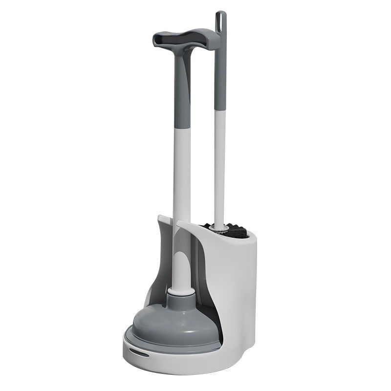 马桶刷带底座洗厕所蹲便家用无死角二合一刷子卫生间皮搋子疏通器,淘宝优惠券,粉丝福利购,淘宝优惠卷