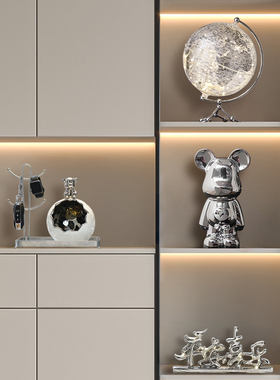 平安喜乐陶瓷电镀玄关入户摆件客厅酒柜电视柜