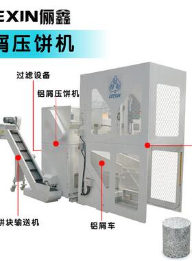 金属屑压块机客制铝屑压饼机130T产能高东莞专业生产压块机
