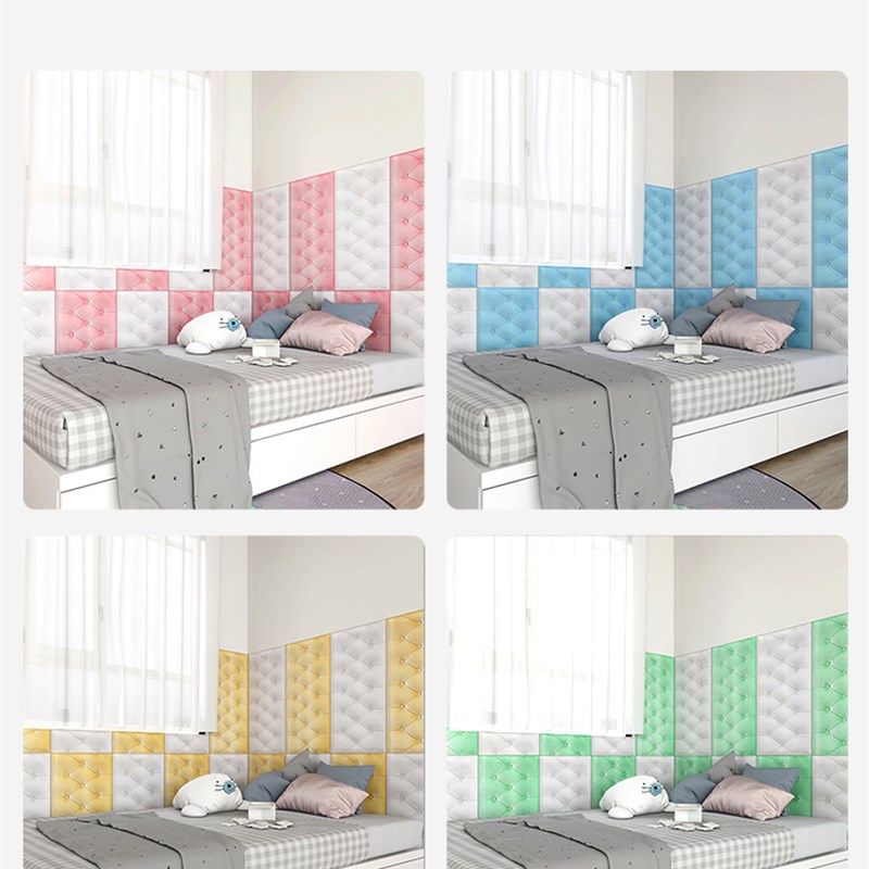 防撞泡沫墙纸床头贴纸自粘软儿童房立体墙贴墙围贴靠墙垫,淘宝优惠券,粉丝福利购,淘宝优惠卷