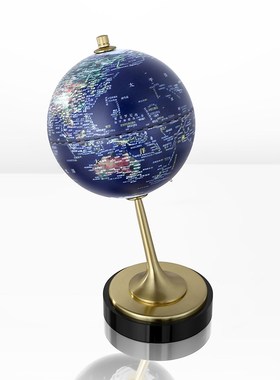 现轻奢可发光地球仪摆件书房儿童房装饰品可用学习地球仪