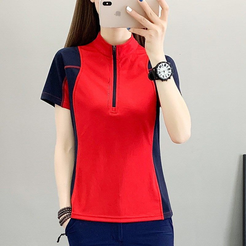 速干衣女短袖t恤夏季薄款弹力透气圆领户外跑步快干衣半袖上衣女,淘宝优惠券,粉丝福利购,淘宝优惠卷