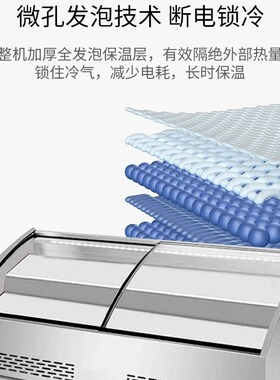 台式阶梯冰台展示柜商用三轮车移动摆摊炸串夜市冷藏冷冻保鲜冰柜