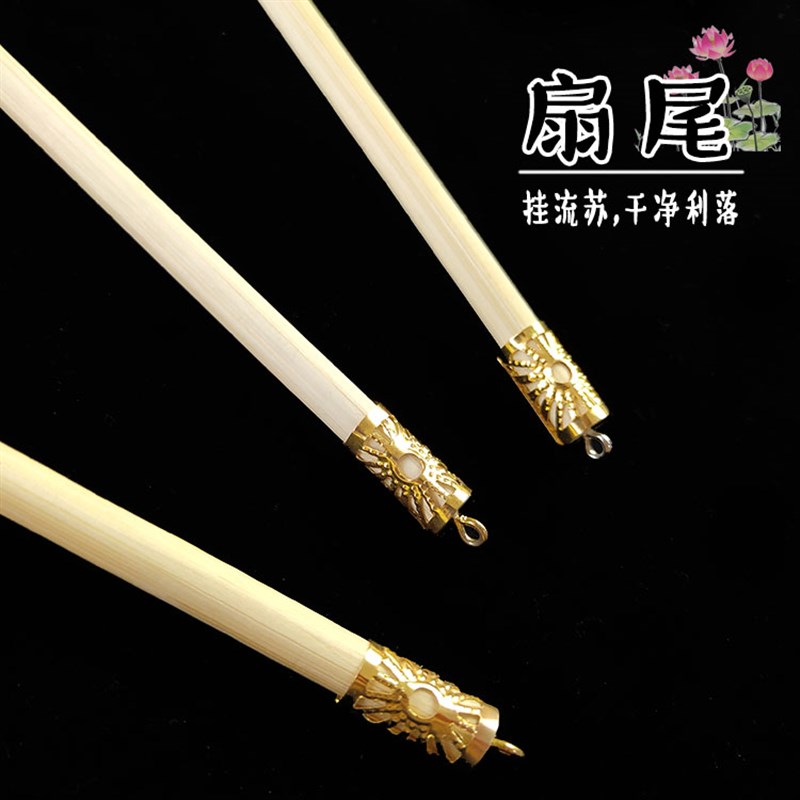古风成品长柄团扇流苏DIY材料包扇子汉服女中国风舞蹈扇镂空lo - 图2