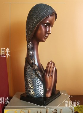 欧式雕塑家居装饰美女摆件时尚创意客厅玄关树脂