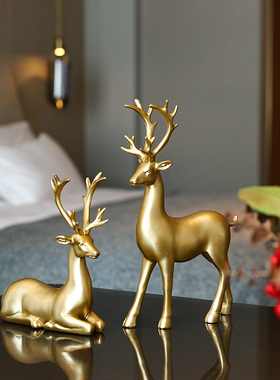 创意装饰品摆件家居客厅电视柜桌面轻奢风玄关工艺小摆设