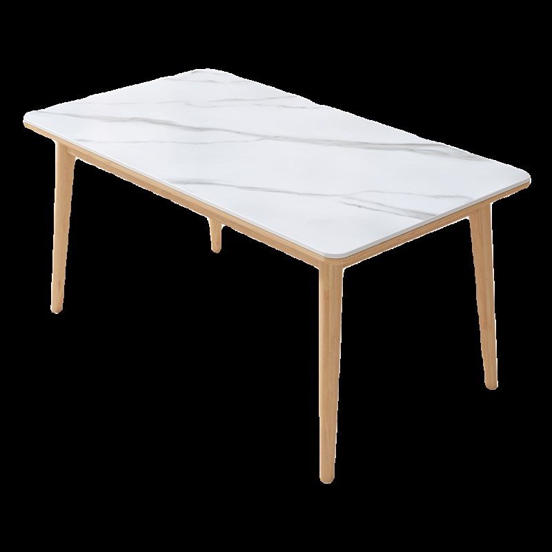 岩板餐桌家用现代简约轻奢小户型饭桌全实木长方形吃饭餐桌椅组合,淘宝优惠券,粉丝福利购,淘宝优惠卷