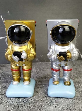 宇航员手机支架创意太空人多功能摆件实用模型工艺品男友老公礼物
