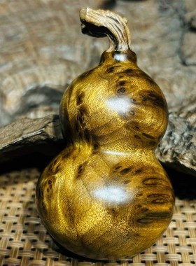 金丝楠木高端文玩芝麻瘤小葫芦手把件随身把玩挂件精品小手捻挂饰