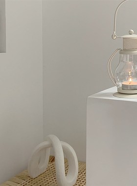 秘密卡车 ns风白色极简陶瓷抽象线条艺术摆件家居饰品民宿装饰