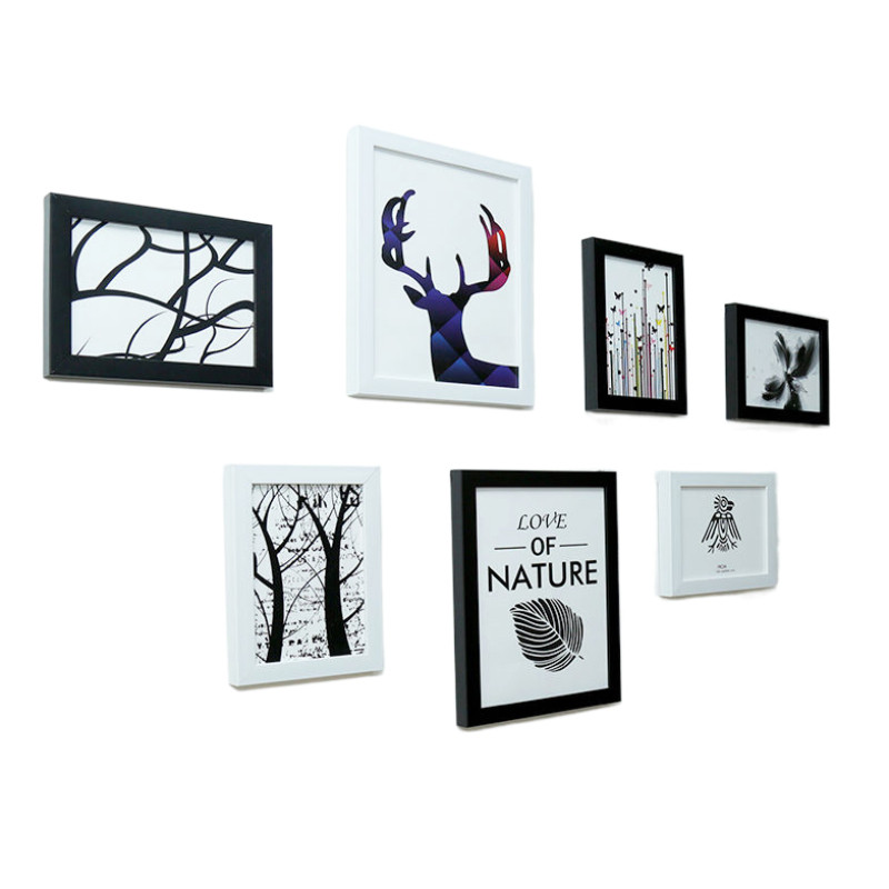 简约现照片墙创意挂墙组合相框墙寸7寸相片墙小墙面装饰,淘宝优惠券,粉丝福利购,淘宝优惠卷