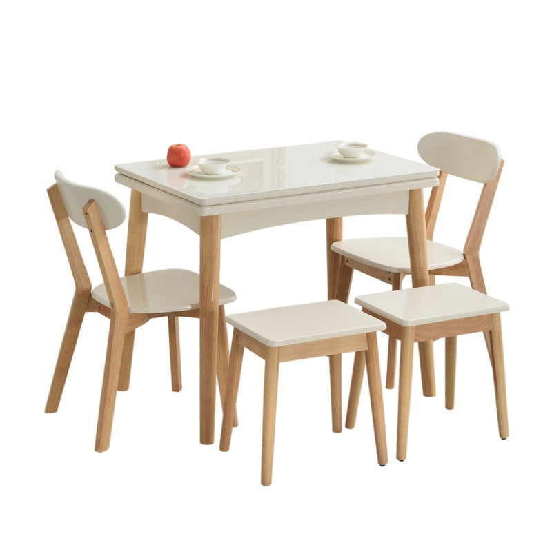 实木餐桌简约家用小户型折叠伸缩餐桌椅组合饭桌长方形桌子,淘宝优惠券,粉丝福利购,淘宝优惠卷