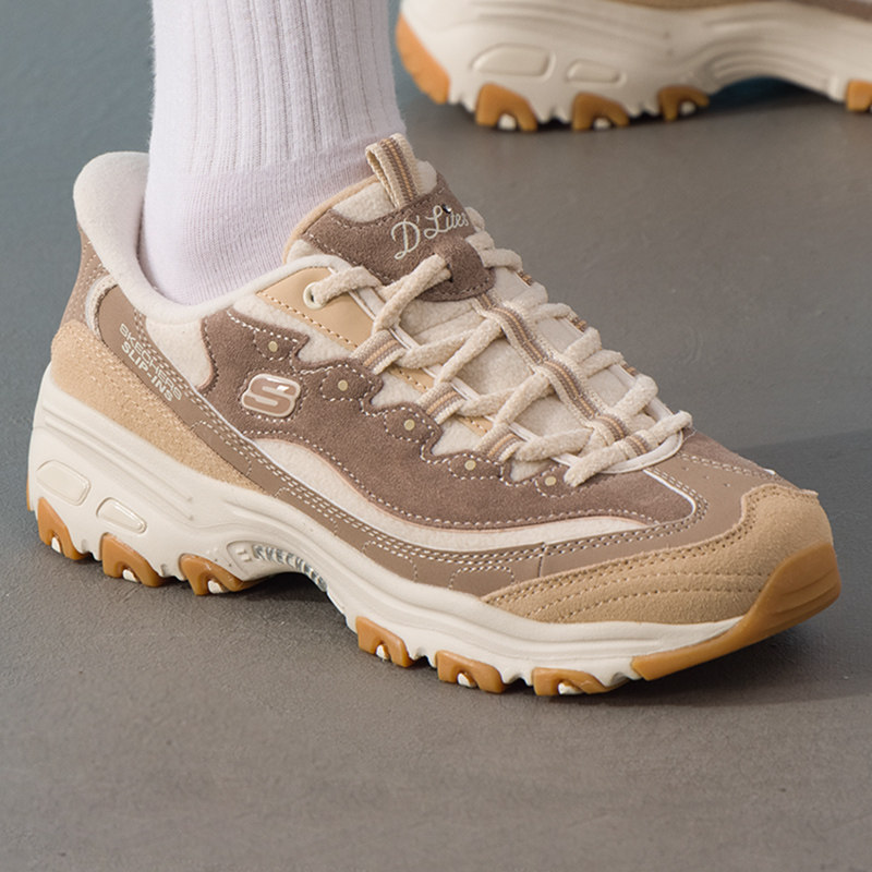 Skechers斯凯奇简约时尚熊猫鞋女鞋加绒保暖耐磨低帮运动休闲鞋,淘宝优惠券,粉丝福利购,淘宝优惠卷