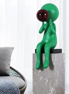 玻璃钢抽象人物雕塑样板房酒店软装饰思考者摆件