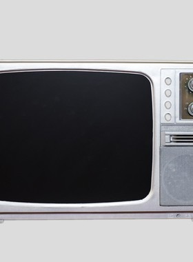 70-80年代旧黑白电视机老式黑白电视机怀旧老物件复古怀旧摆件