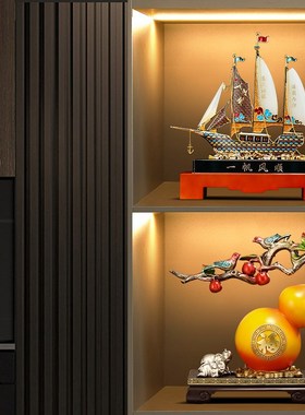 福禄招财葫芦摆件新中式家居客厅玄关电视柜装饰乔迁新居礼品