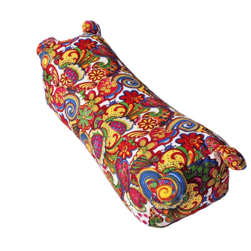 落枕粗布荞麦枕头老虎头荞麦皮全荞麦壳枕芯老人颈椎枕芯中号 - 图0