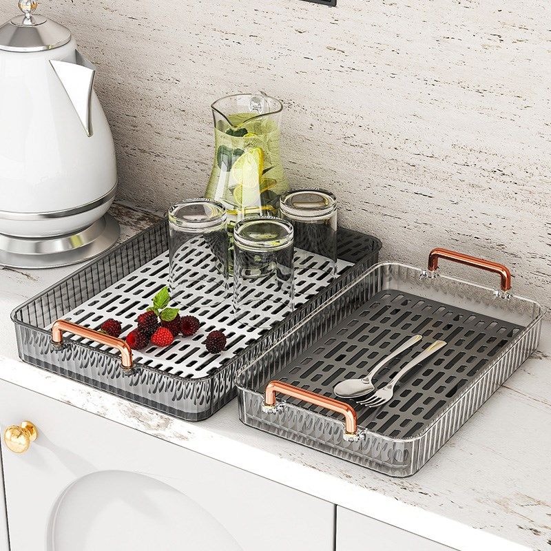 2023新款杯子托盘茶盘家用客厅茶几茶杯水杯长方形水果盘沥水托盘,淘宝优惠券,粉丝福利购,淘宝优惠卷