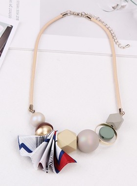 韩版个性短款锁骨链时尚百搭清新毛衣链春夏衣服配饰挂件装饰项链