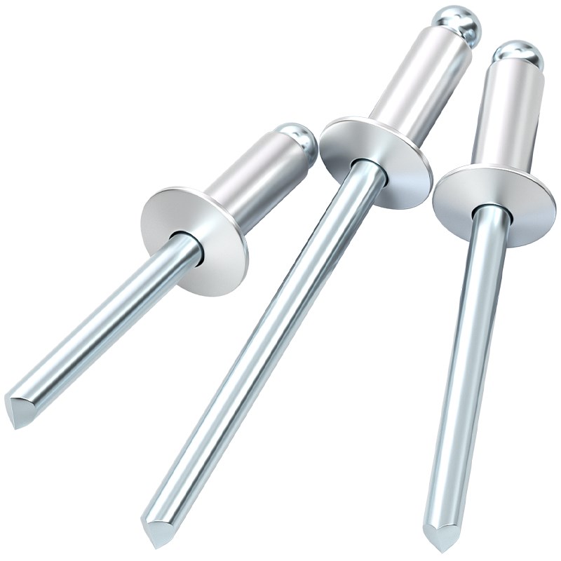 国标铝制拉铆钉抽芯铆钉铝铆钉圆头抽心柳钉开口形M2.4M3.2M4M5mm - 图3