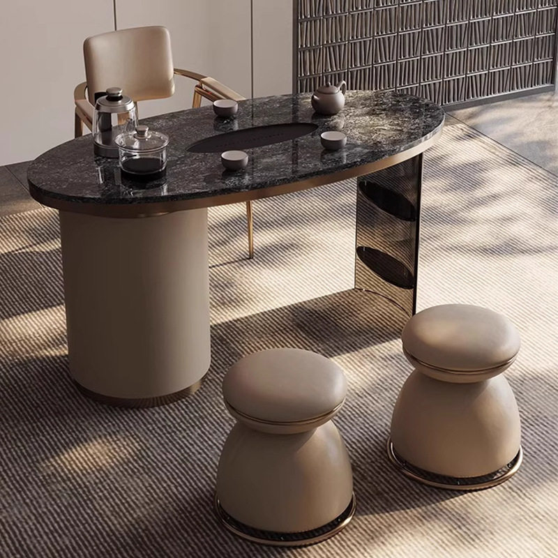 意式轻奢岩板茶台现代感简约茶桌小户型高级感亚克力悬浮泡茶桌,淘宝优惠券,粉丝福利购,淘宝优惠卷