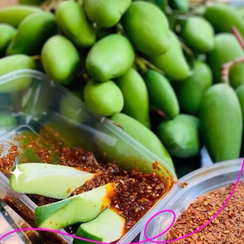 云南酸芒果生脆沾辣椒送糊辣子面削皮刀酸脆生芒果孕妇水果象牙芒 - 图3