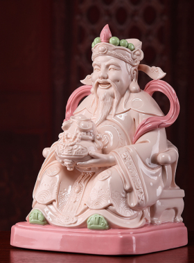 戴玉堂家用陶瓷比干文财神店铺公司开业摆件