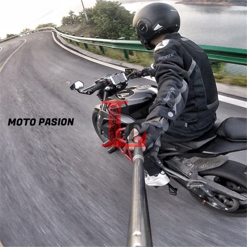 适用KTM DUKE125/200/390/690/790 ADV RC390 改装手把倒车后视镜 - 图1