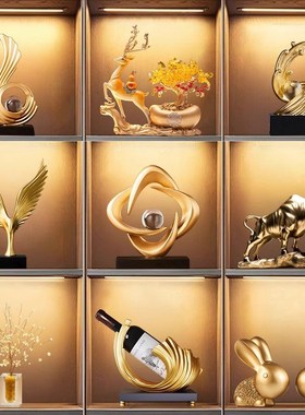 现代客厅酒柜摆件装饰品轻奢电视机柜家居艺术品乔迁新居礼物