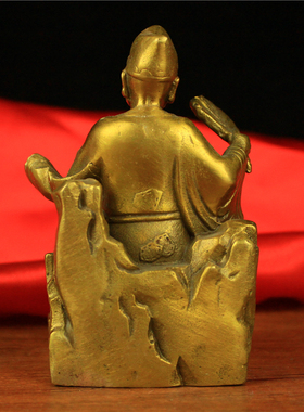 纯铜济公佛像摆件活佛菩萨降龙罗汉李修元济颠和尚家居客厅供奉