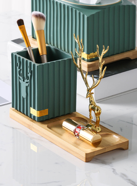 笔筒摆件办公室桌面好物装饰品教师节送老师送同学礼物化妆刷收纳