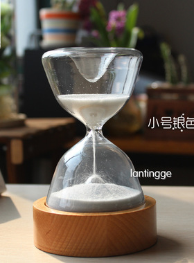 沙漏计性七色室睡灯创意个时玻璃卧伴摆件结婚礼物送女友