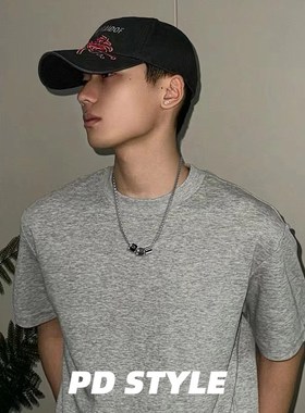 PDSTYLE 中性风三环小蛮腰项链男女生简约高级感轻奢钛钢锁骨链潮