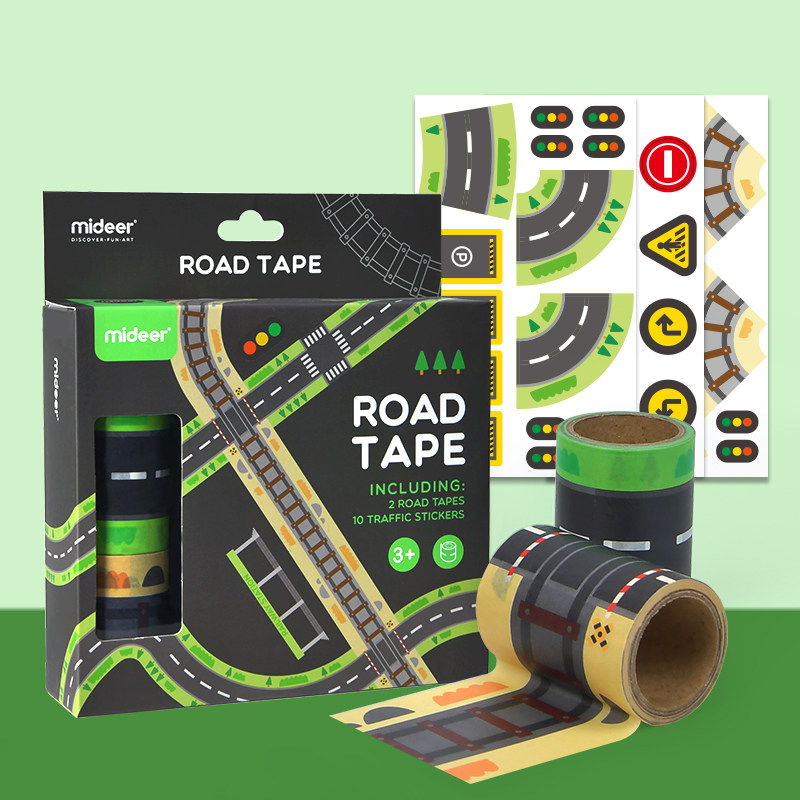 eer弥鹿手工Y彩色交通胶带无痕贴纸儿童汽车岁,淘宝优惠券,粉丝福利购,淘宝优惠卷