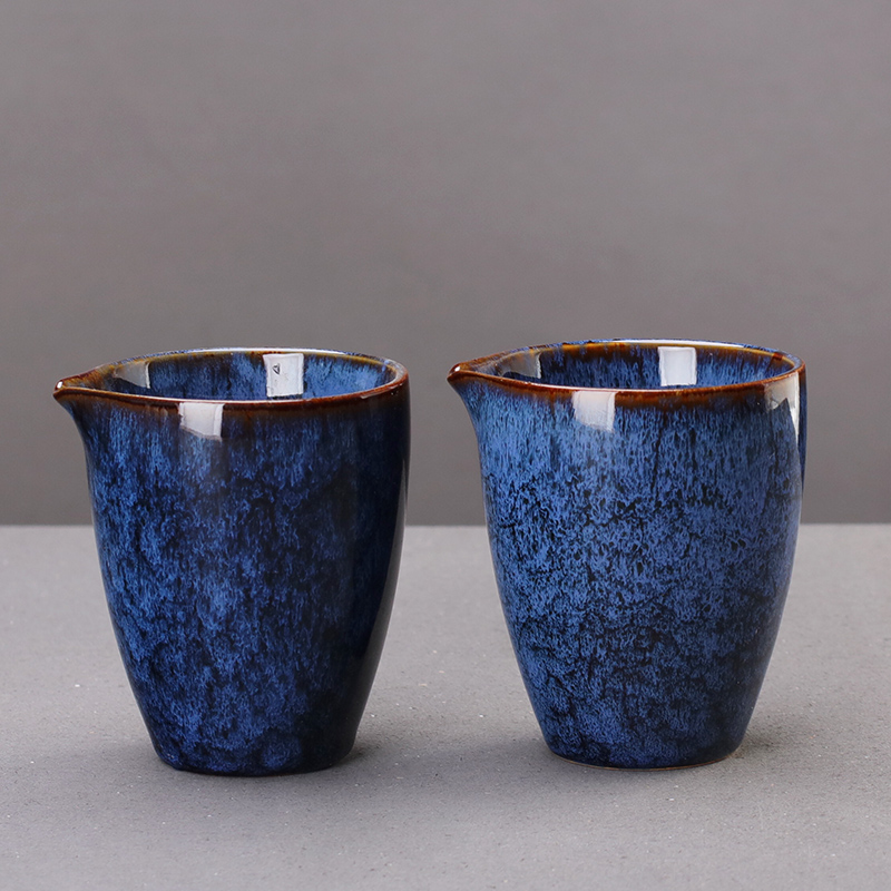 窑变公道杯茶漏一体陶瓷家用办公功夫茶具配件分茶器茶道茶海过滤 - 图0