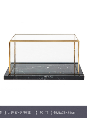 式建筑品件摆古软装饰复客厅书房酒店会所玻璃框大理石