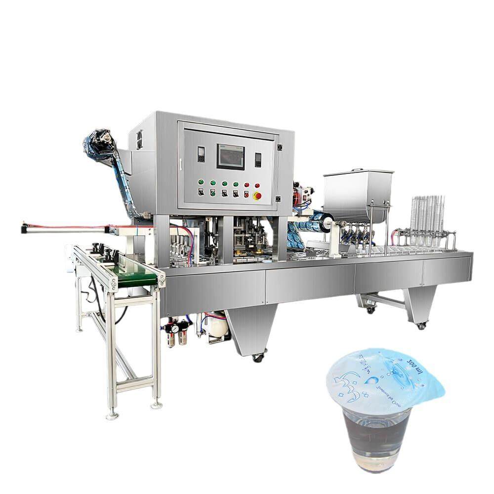矿泉水乳酸菌椰汁咖啡酸奶茶饮料白酒全自动杯盒液体灌装封口机,淘宝优惠券,粉丝福利购,淘宝优惠卷