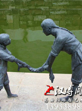 酒文化主题玻璃钢酒缸打酒买酒人物铜雕酒厂酒坊迎宾雕塑艺术品