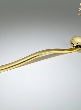 铜师傅铜摆件《如意》真金鎏镀工艺品G家居办公室金如意装饰品礼