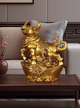 生肖牛摆件招财客厅办公室酒柜十二生肖装饰办公桌装饰品开业礼物