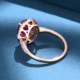 Personal Jewelry 18K Gold Pigeon Blood Red Tourmaline Ring