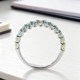 Natural colored sapphire ring 18K gold