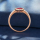 Private Jewelry 18K Gold Ruby and Diamond Wedding Ring