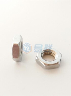 304不锈钢六角薄螺母扁薄螺帽薄型螺丝帽M3M4M5M6M8M10M12M14M16