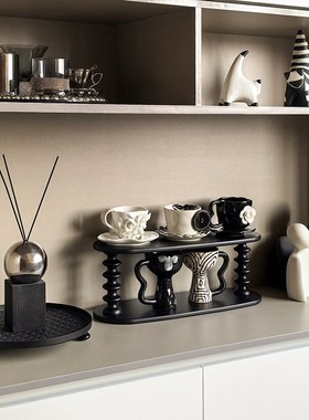 态生活新年乔迁之喜玄关摆件中古风杯子摆件设计师软装搭配小摆件