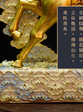 手工工法鎏金七寸玛十护法卿寸玛卿护艺像