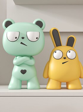 创厅趣味摆件客意电视可卧室桌面装饰品工位恶搞潮玩柜居玩偶